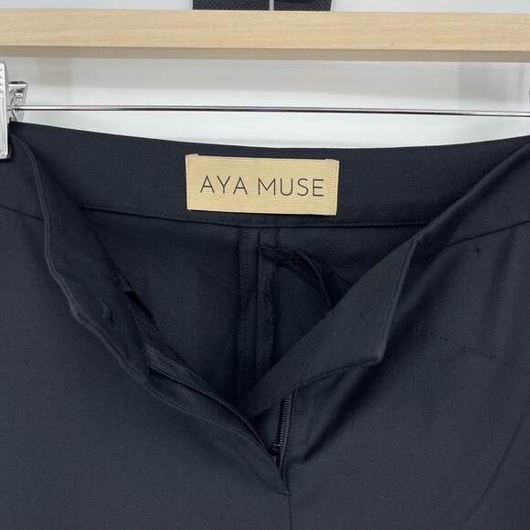 AYA MUSE | Mercury Pant Black Visible Thong Strap Low Rise Trousers S - Picture 8 of 15